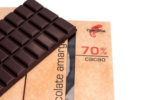 Barra de Chocolate Amargo 70% de Cacao, Tienda de Chocolates México, Le Caméléon