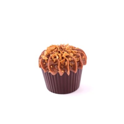 Chocolate semiamargo: crema Grand Marnier, crema chocolate y feuilletine