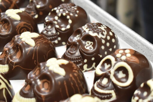 Calaverita de chocolate rellena de amaranto - Imagen 3