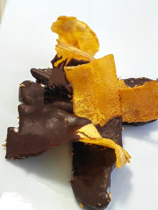 Plátanos con chocolate